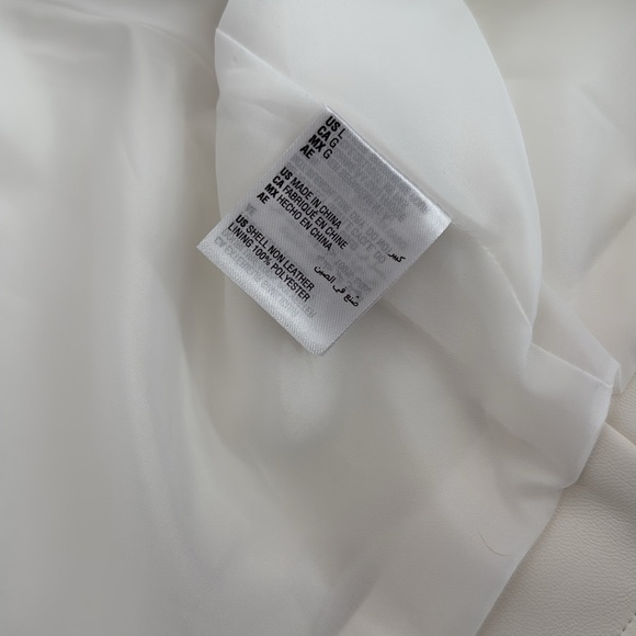 INV International Concepts Size Large Faux Leather Cropped Jacket - Picture 5 of 6